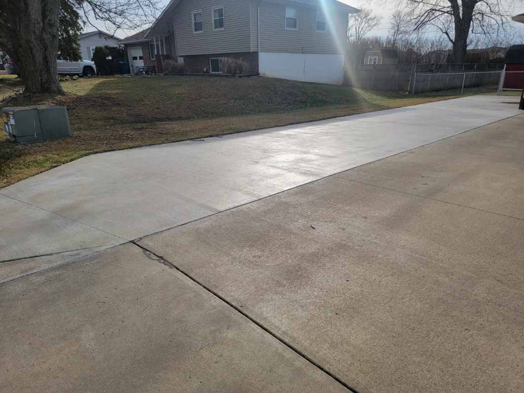 Concrete patio and outdoor space